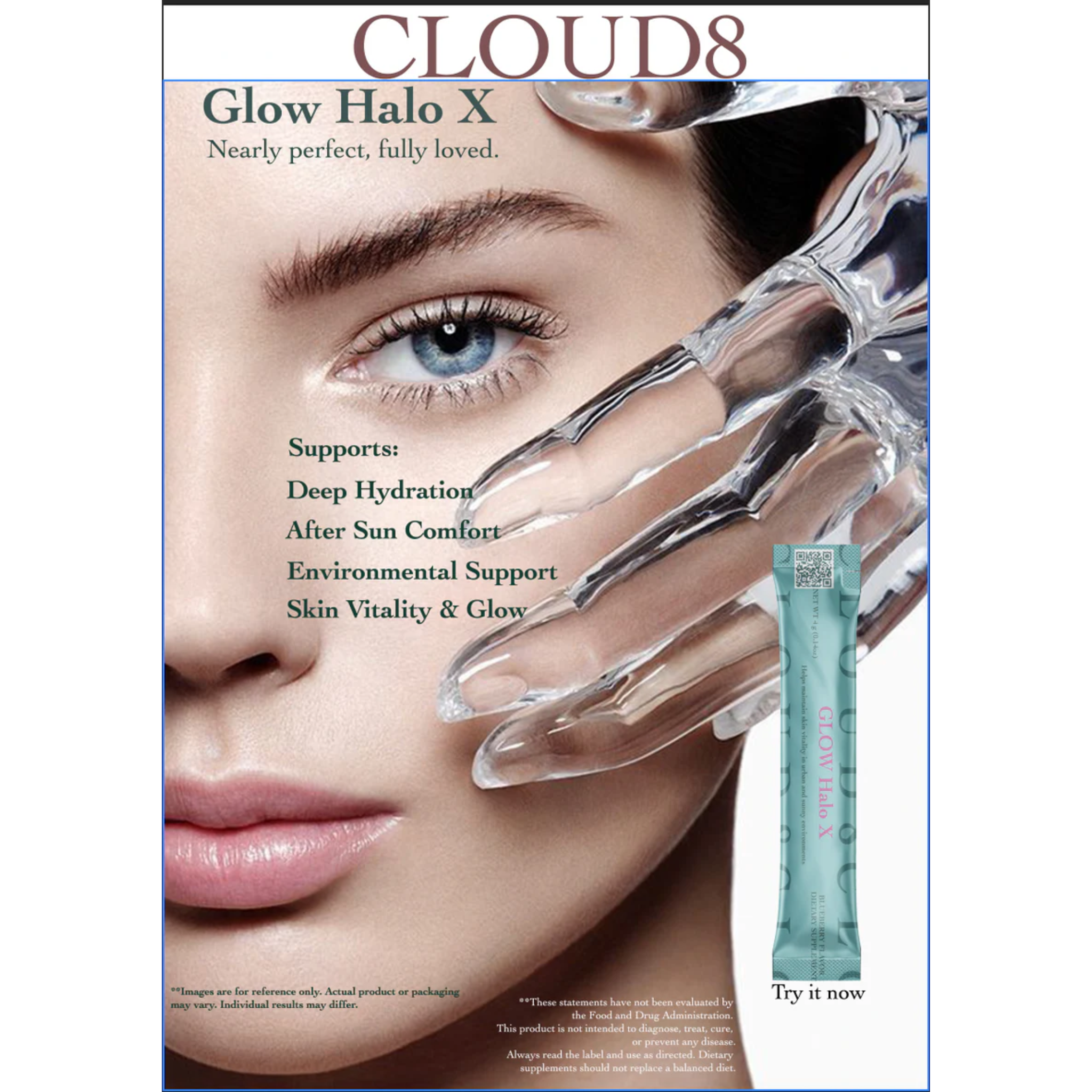 Retail Starter SMALL 10 x 1 week Pack CLOUD8 Glow Halo X