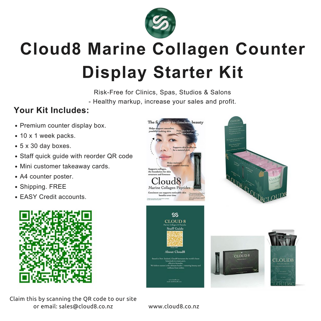 Retail Starter LARGE 10 x 1 week Pack + 5 x 30 day box - CLOUD8 Marine Collagen (Copy)