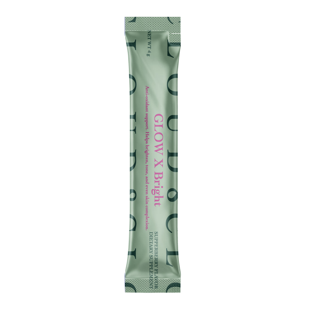 Cloud8 GLOW X Bright Anti-oxidant Support Collagen, 30 sachet box, NZ-made, enhances skin brightness and fights oxidative stress